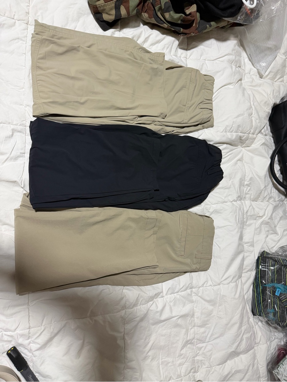 Boys gold and school pants bundle